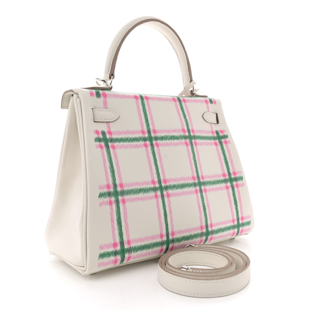 Swift Tartan Kelly Retourne 25 Gris Pale Rose Bubblegum Vert Moyen