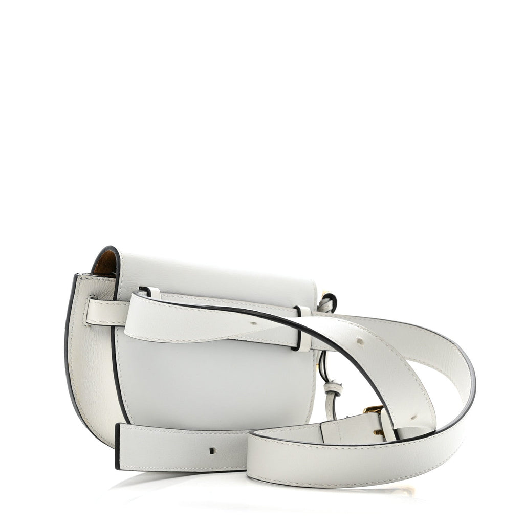 Calfskin Mini Gate Belt Bag Kaolin