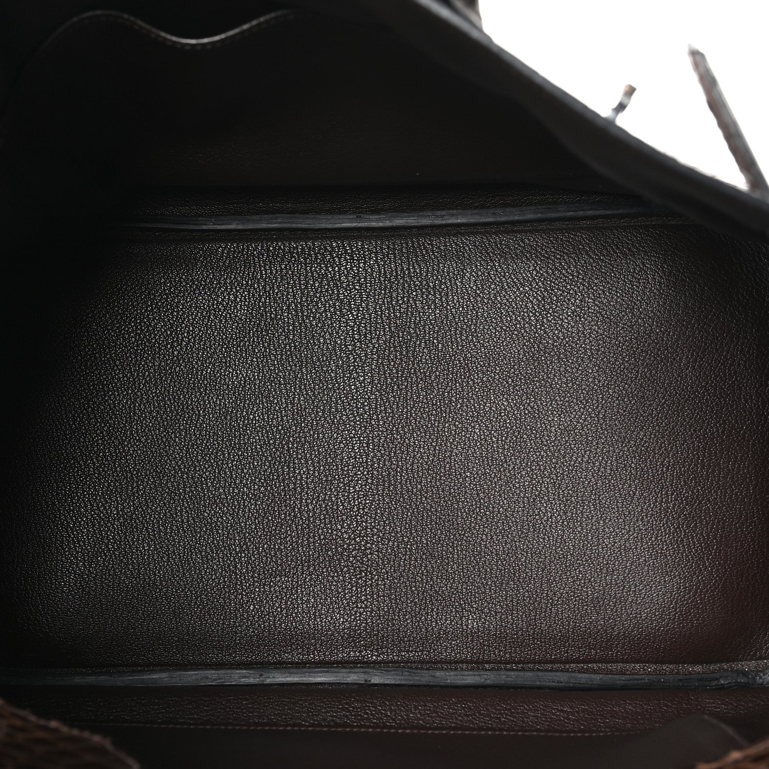 Shiny Porosus Crocodile Birkin 35 Havane